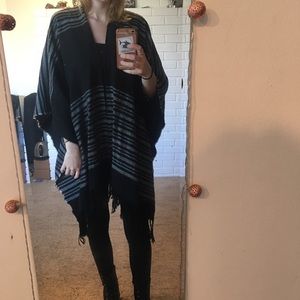 Striped Poncho